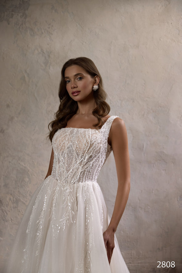 Alida - Aline Wedding Dress with Basque Waist