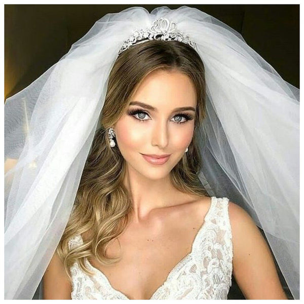 Puffy Bubble Multilayer Bridal Veil