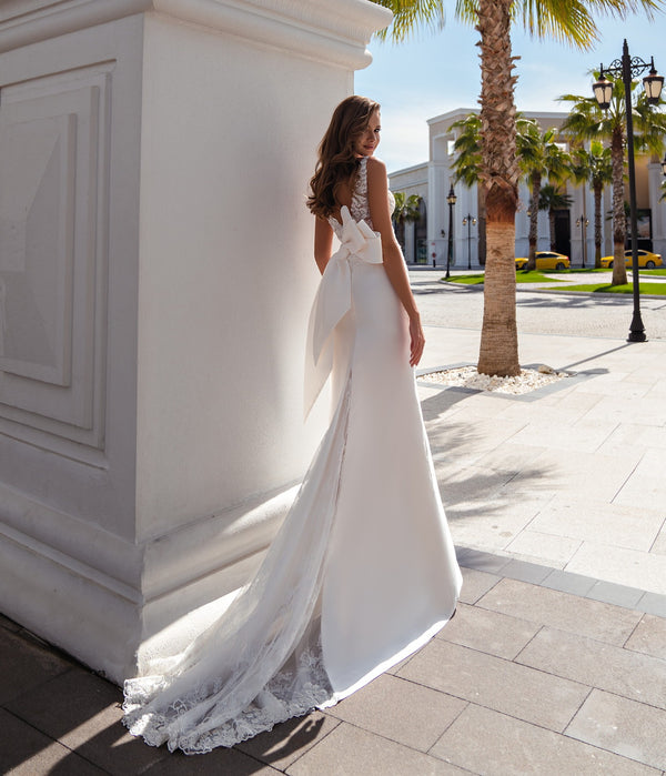 Celine - Mikado Fit and Flare Wedding Dress