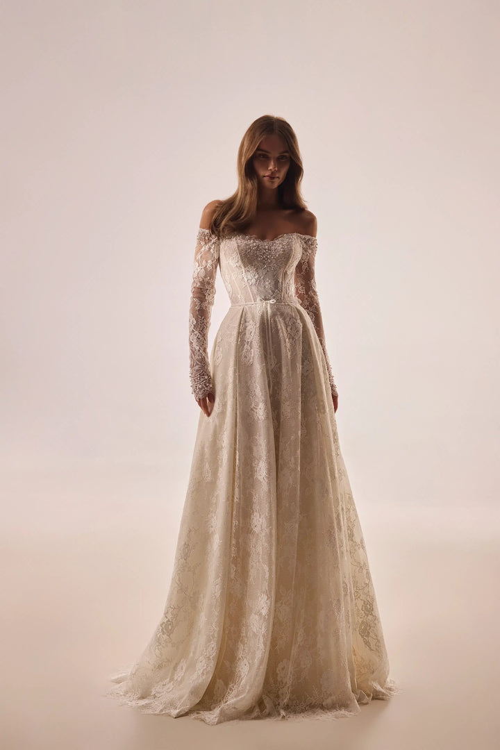 aline wedding dress with long sleeves, boutiques in Ottawa, bridal boutique in orleans, bridal boutique near me, bridal boutiques near me, bridal dresses Canada, bridal gown Canada, bridal gowns Canada, bridal gowns Ontario, bridal shop Canada,