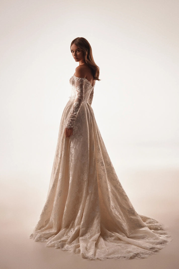 champagne bridal gown, dreamy dress Ottawa, luxe bridal Algonquin, made with love bridal Canada, made with love bridal store, online wedding dresses Canada, ontario bridal shops, ontario wedding dresses, orleans bridal boutique, orleans bridal shop,