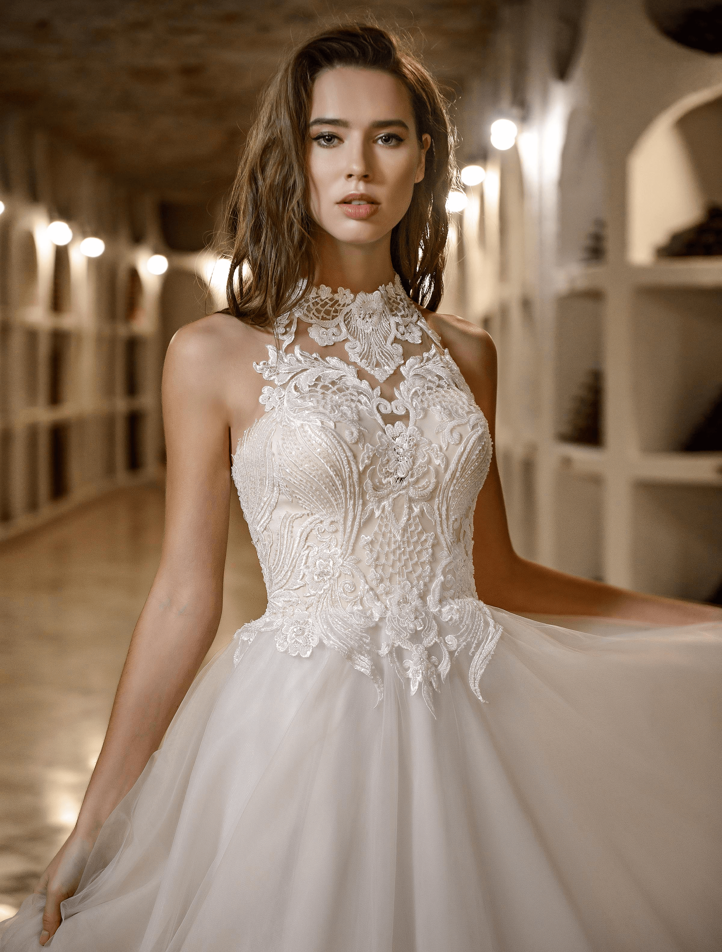 Halter top Aline wedding dress, halter neckline, halter style, wedding dress with halter neckline, wedding dress designers Canada, wedding dress in Canada, wedding dresses in Ontario, wedding dresses online Canada, wedding dresses online shop, wedding dresses outlet,