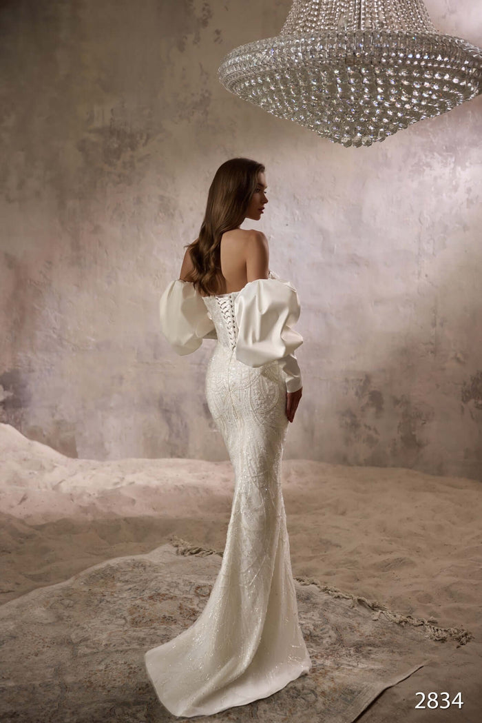 lace up wedding dress, fit and flare wedding dress, best bridal shop in Ottawa, bridal boutique in Orleans, fit and flare lace wedding dress