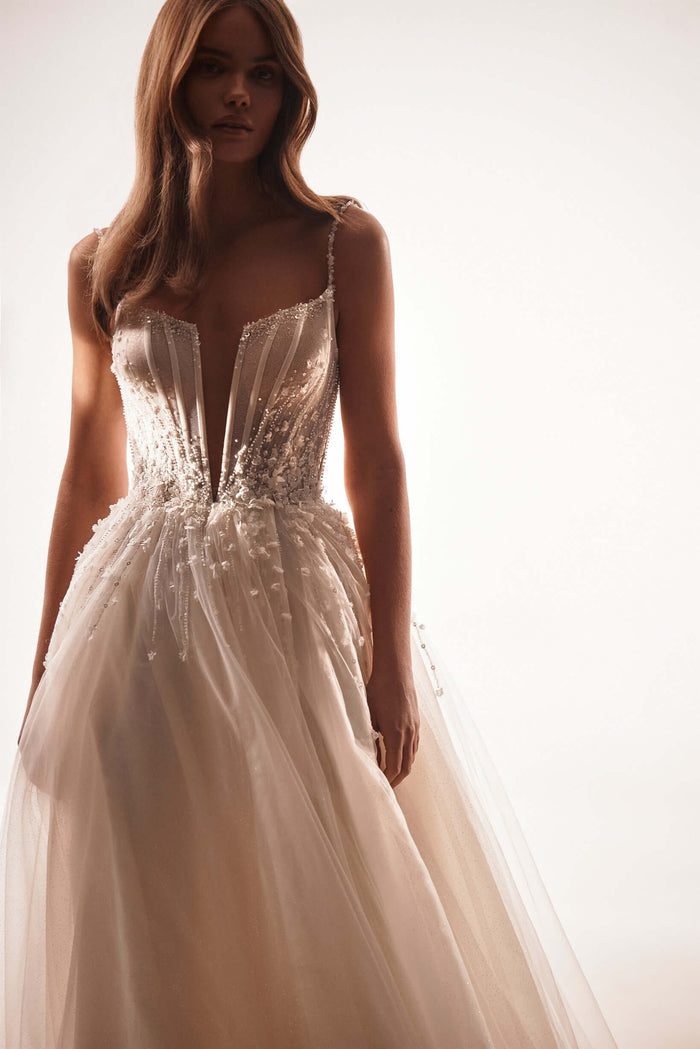 fit and flare,flowy wedding dress,aline dress, ball bridal gown,champagne wedding dress, wedding ball gown