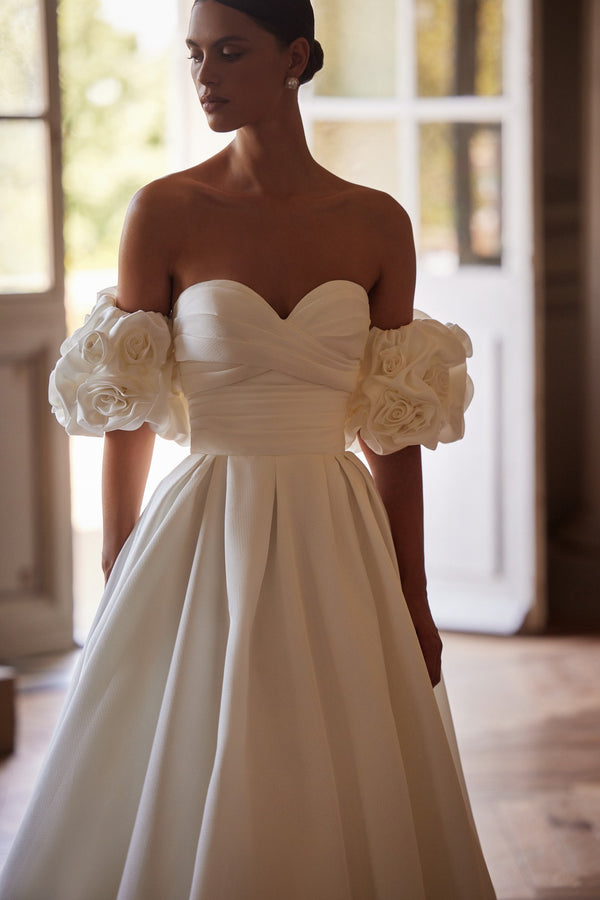 Rosemarie - Aline Mikado Wedding Dress