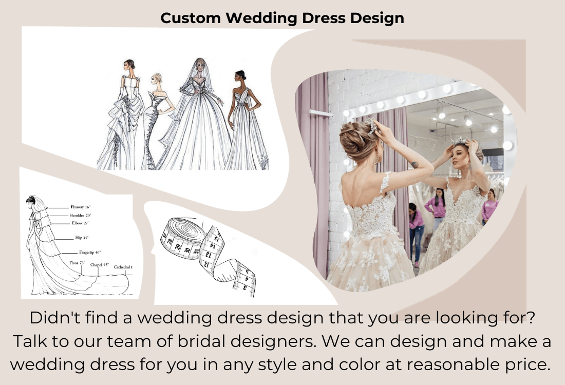 custom wedding dress design at bridal shop in Ottawa