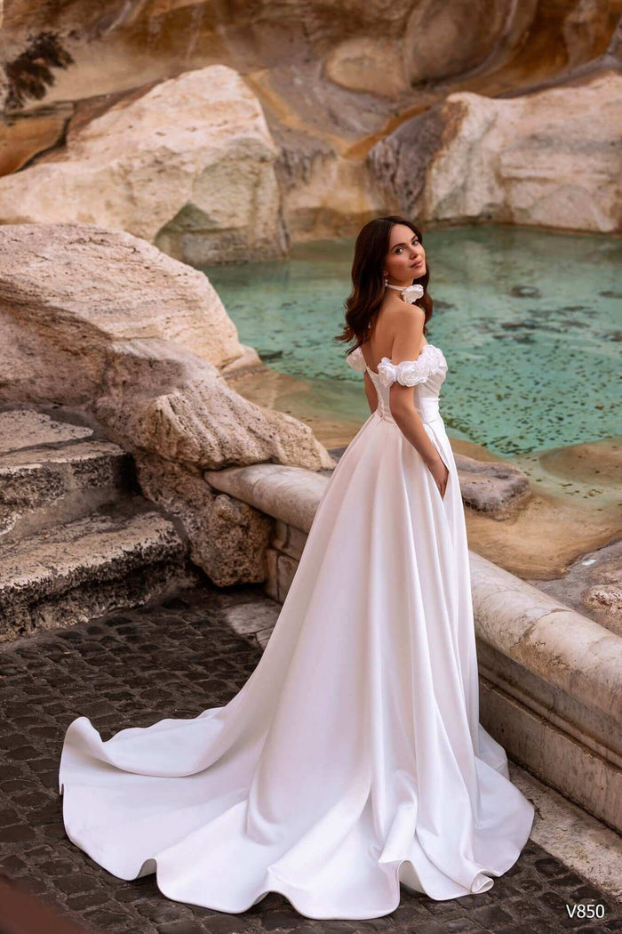satin dress, orleans bridal shop, orleans bridal store, ottawa bridal boutiques, ottawa bridal shops, ottawa wedding dress stores, satin wedding dress