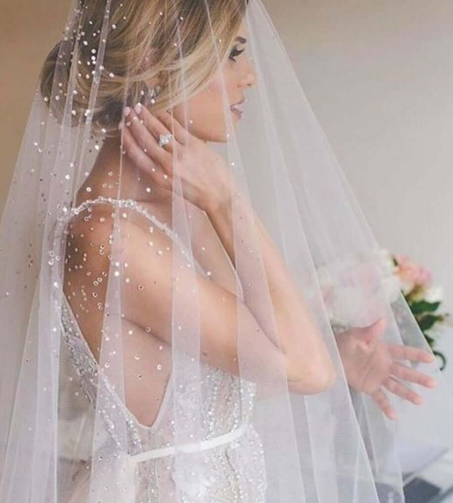 custom made wedding veil at Poshfair