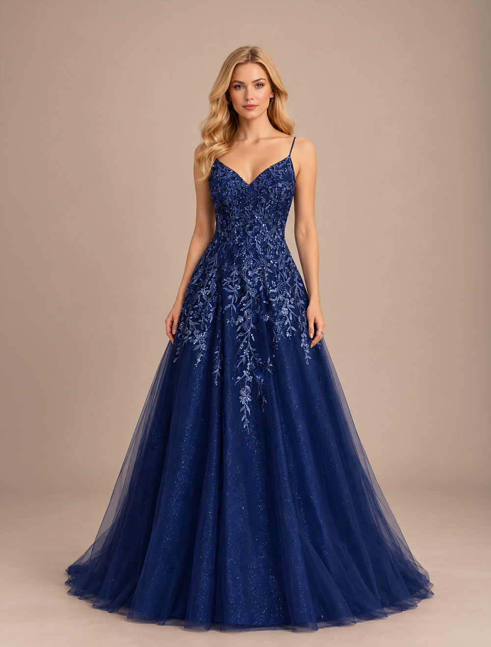 Blue formal gown for prom, graduation and special occasions in Ottawa