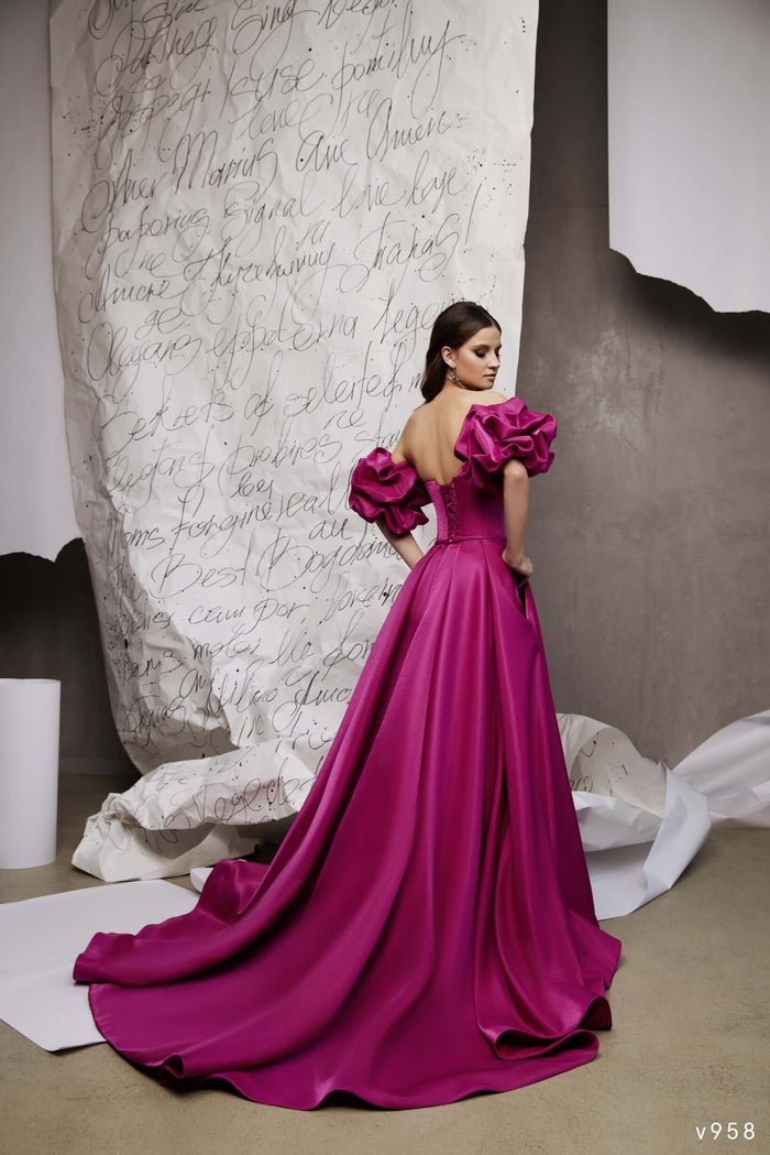 satin prom dress