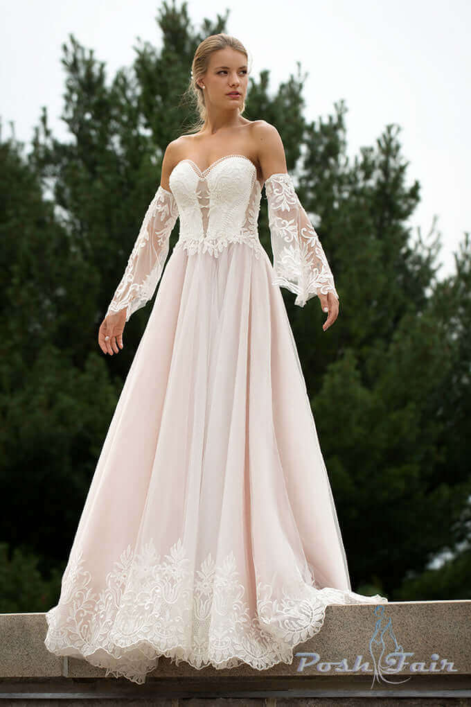 blush wedding dress, blush bridal gown, blush dress, best bridal sale ottawa, best bridal sale, bridal discount, 