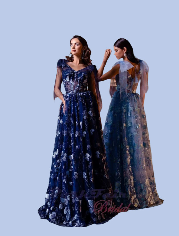 navy blue prom dress, blue prom dress, A-line prom dress ottawa, prom dresses in orleans, prom evening dress