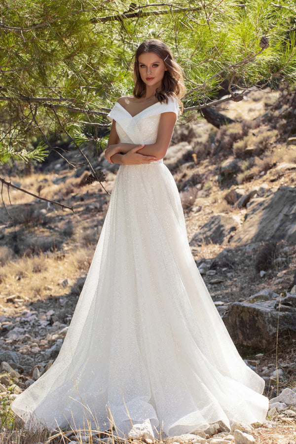 Lara - Aline Sequin Wedding Dress