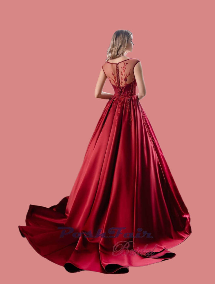 red prom dress ottawa, a-line prom dress, a-line grad dress, ballgown grad dress, prom evening dress