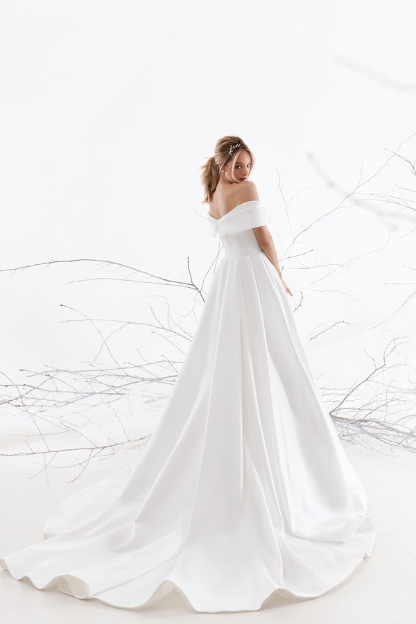 Hoppe - Aline Satin Wedding Dress