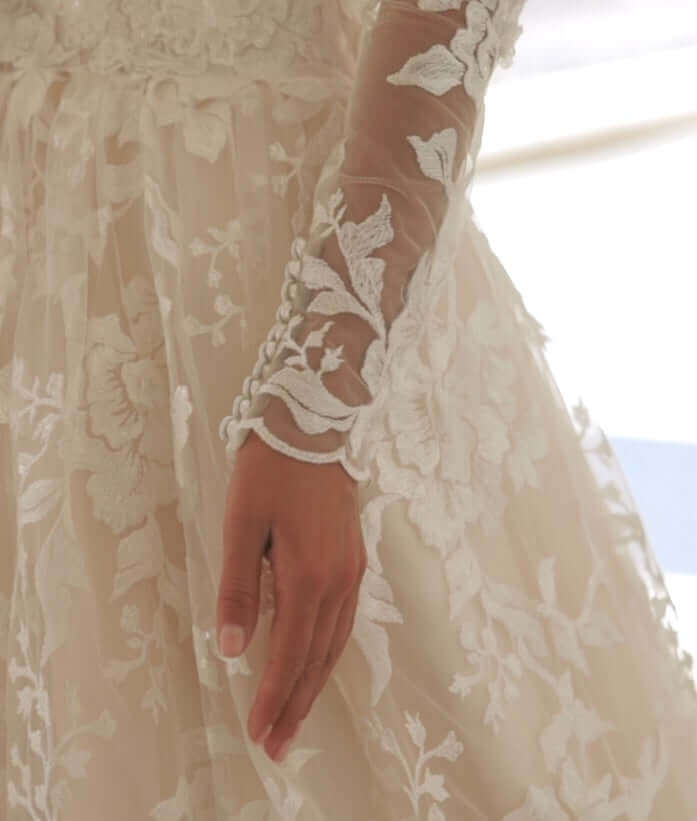 champagne bridal gown, blush bridal gown, champagne wedding dress, blush dress, champagne gown, ontario wedding dresses, aline wedding dress